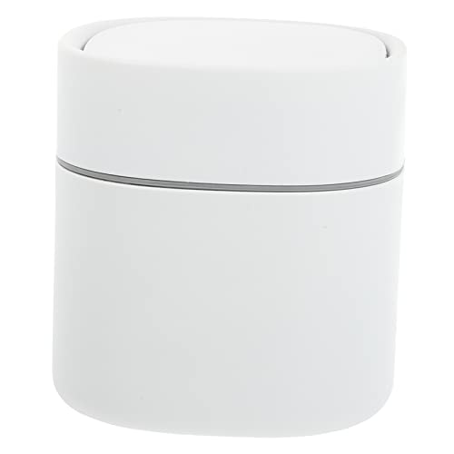 MUELODSIC Mini Tischmülleimer mit Elastischem Deckel Kompakter Robuster Multifunktional als Abfallbehälter und Aufbewahrungsbox für Büro Kosmetik und Schreibtisch Weiß MUELODSIC Mini Tischmülleimer mit Elastischem Deckel Kompakter Robuster Multifunktional als Abfallbehälter und Aufbewahrungsbox für Büro Kosmetik und Schreibtisch Weiß von MUELODSIC