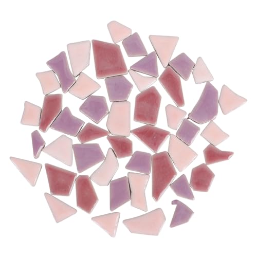 MUELODSIC Mosaiksteine Unregelmäßige Glasierte Keramikfliesen Bunte DIY Bastelsteine für Wanddekoration Garten Badezimmer Boden Kreative Mosaikgestaltung von MUELODSIC