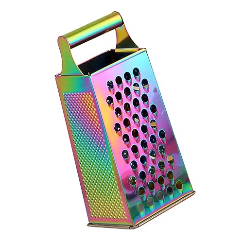 MUELODSIC Multifunktionaler Küchenreibe mit Seitigem Schneidewerkzeug zum Schneiden Reiben und Hobeln von Gemüse Obst und Käse Sicher und Einfach zu Bedienen für Hobbyköche und Haushalt von MUELODSIC