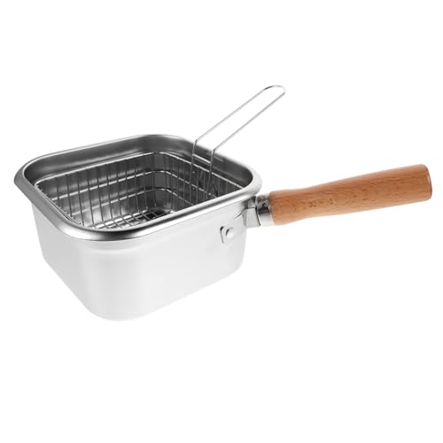 MUELODSIC Multifunktionaler Tragbarer Edelstahl-ölfritteuse mit Korb Kompakter Handfritteuse für Braten Kochen und Dämpfen für Zuhause Outdoor und Reisen MUELODSIC Multifunktionaler Tragbarer Edelstahl-ölfritteuse mit Korb Kompakter Handfritteuse für Braten Kochen und Dämpfen für Zuhause Outdoor und Reisen von MUELODSIC