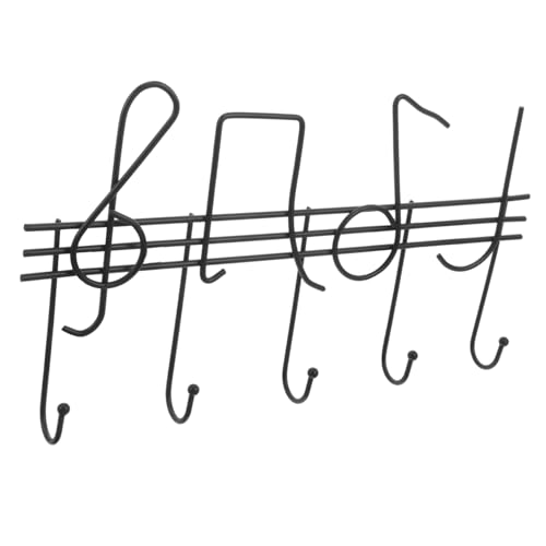 MUELODSIC Nordischer Metall Wandhaken Musiknoten Design Dekorativer Schlüsselhalter Kleine Wandmontage Garderobenhaken für Flur und Eingangsbereich Kreative Aufbewahrungslösung MUELODSIC Nordischer Metall Wandhaken Musiknoten Design Dekorativer Schlüsselhalter Kleine Wandmontage Garderobenhaken für Flur und Eingangsbereich Kreative Aufbewahrungslösung von MUELODSIC