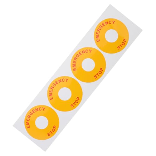 MUELODSIC Notfall Stop Aufkleber Auffällige Warnetiketten für Maschinen und Industrie Wasserfest Langlebig für Baustellen Schwimmbäder Büros und Öffentliche Bereiche MUELODSIC Notfall Stop Aufkleber Auffällige Warnetiketten für Maschinen und Industrie Wasserfest Langlebig für Baustellen Schwimmbäder Büros und Öffentliche Bereiche von MUELODSIC