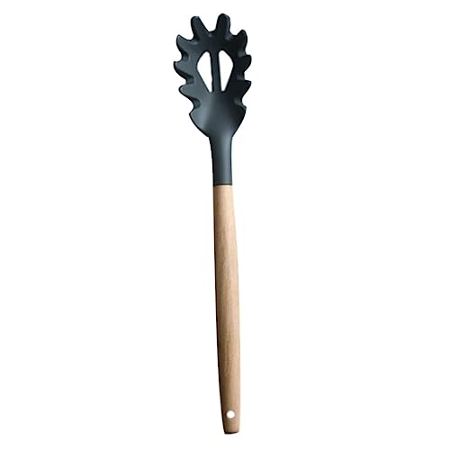 MUELODSIC Nudellöffel aus Bpa Freiem Silikon mit Holzgriff Hitzebeständig und Kratzfrei Spaghetti Servierlöffel für Zuhause Ergonomisch Geformt und Langlebig MUELODSIC Nudellöffel aus Bpa Freiem Silikon mit Holzgriff Hitzebeständig und Kratzfrei Spaghetti Servierlöffel für Zuhause Ergonomisch Geformt und Langlebig von MUELODSIC