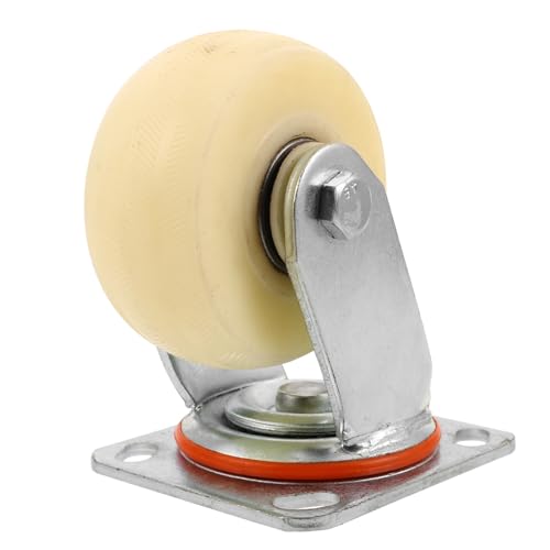 MUELODSIC Nylon Schwerlast-lenkrollen mit Flachplatte Geräuschlose Robuste Industrie-drehrollen für Transportwagen Möbel Lager und Werkstattausrüstung MUELODSIC Nylon Schwerlast-lenkrollen mit Flachplatte Geräuschlose Robuste Industrie-drehrollen für Transportwagen Möbel Lager und Werkstattausrüstung von MUELODSIC