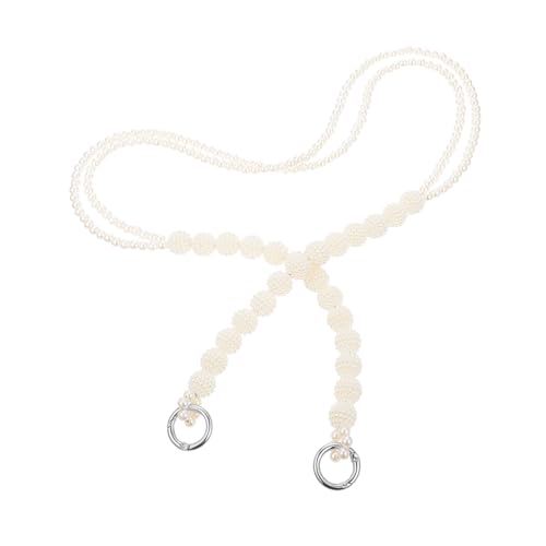 MUELODSIC Pearl Bag Chain Silber Abnehmbarer Schulterriemen für Handtaschen Clutches und Umhängetaschen Stilvoller DIY Ersatzriemen für Damen Leicht und Langlebig Geeignet für Reisen und MUELODSIC Pearl Bag Chain Silber Abnehmbarer Schulterriemen für Handtaschen Clutches und Umhängetaschen Stilvoller DIY Ersatzriemen für Damen Leicht und Langlebig Geeignet für Reisen und von MUELODSIC