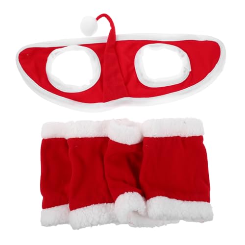 MUELODSIC Pferde-kostüm Zubehör Weihnachts-Party Pferde-Hut und Weiche Beinwickel für Festliche Paraden und Outdoor-Dekoration Bequemes Tragen Robustes Design für Training und von MUELODSIC