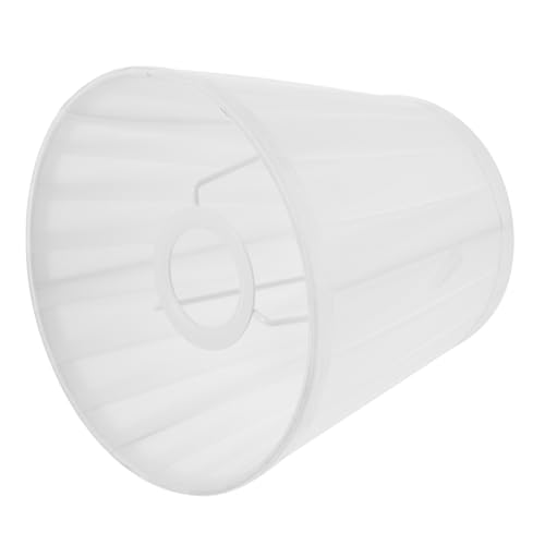 MUELODSIC Pleated Lampenschirm Weiß für Tischlampen Ersatzschirm Dekor Klassisch Vielseitig Schlafzimmer Hotel Bar von MUELODSIC