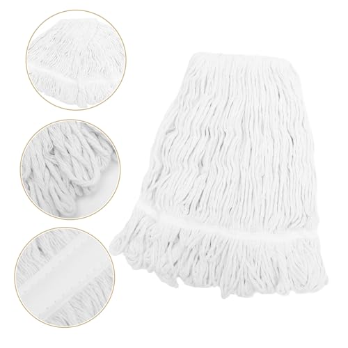 MUELODSIC Praktischer Mop Ersatzkopf aus Baumwollmischung Waschbar und Abnehmbar Mop Zubehör für Haushalt Geeignet für Hartböden Fliesen Parkett und Einfache Reinigung Schwerer Flecken von MUELODSIC