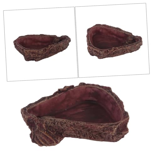 MUELODSIC Reptilien Futternapf aus Resin Imitation Baumrinde Futter und Wasserschale für Echsen Frösche Spinnen Kleintiere Langlebig Kompakt Praktisch MUELODSIC Reptilien Futternapf aus Resin Imitation Baumrinde Futter und Wasserschale für Echsen Frösche Spinnen Kleintiere Langlebig Kompakt Praktisch von MUELODSIC