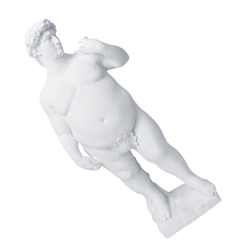 MUELODSIC Resin David Statue Tischdeko Kunstharz Skulptur Kreative Wohnkultur Kleines Desktop Ornament für Wohnzimmer Büro von MUELODSIC