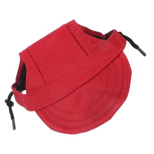 MUELODSIC Rotes Baseball Hundehut aus Oxford und Canvas Weiche Bequeme Passform für Kleine Hunde und Welpen Modische Kopfbedeckung für Alltag und Outdoor Aktivitäten MUELODSIC Rotes Baseball Hundehut aus Oxford und Canvas Weiche Bequeme Passform für Kleine Hunde und Welpen Modische Kopfbedeckung für Alltag und Outdoor Aktivitäten von MUELODSIC