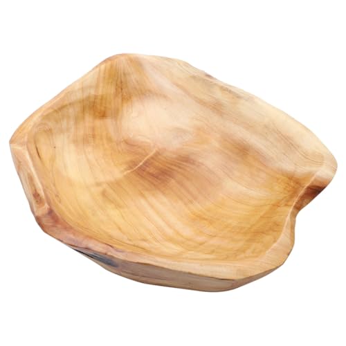 MUELODSIC Rustikale Holzschale Große Servierplatte aus Massivholz Für Brot Obst Snacks Handgefertigte Deko Schale für Partys Salate und Natürliche Holzschüssel als Geschenkidee MUELODSIC Rustikale Holzschale Große Servierplatte aus Massivholz Für Brot Obst Snacks Handgefertigte Deko Schale für Partys Salate und Natürliche Holzschüssel als Geschenkidee von MUELODSIC