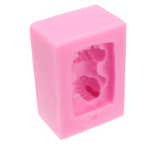 MUELODSIC Schlafendes Silikonform für Fondant und DIY Backen Flexible Hitzebeständige Kuchenform für Handgemachte Seifen und Tortendekoration Wiederverwendbar Rosa von MUELODSIC