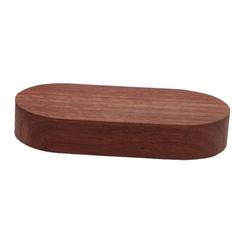 MUELODSIC Schwarzer Walnuss Holzsockel Langlebig DIY Basis für Figuren Aromatherapie Kreativer Präsentationsständer für Modelle und Dekoration Kleine Holzplatte für Szenen von MUELODSIC
