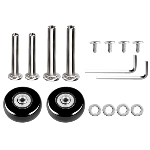 MUELODSIC Schwenkbare Ersatzkofferrollen aus Robustem Gummi Flexible Silent suitcase räder mit Hoher Tragfähigkeit Verschleißfest und Stabil Geeignet für Trolleys und Gepäckkoffer MUELODSIC Schwenkbare Ersatzkofferrollen aus Robustem Gummi Flexible Silent suitcase räder mit Hoher Tragfähigkeit Verschleißfest und Stabil Geeignet für Trolleys und Gepäckkoffer von MUELODSIC