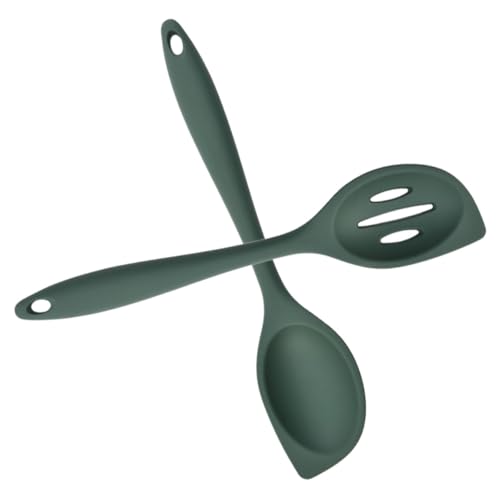 MUELODSIC Silikon Kochlöffel Teilig Bpa Frei Glatte Oberfläche Rutschfester Griff Vielseitig für Reis Suppe Salat Praktische Küchenutensilien für Täglichen Gebrauch MUELODSIC Silikon Kochlöffel Teilig Bpa Frei Glatte Oberfläche Rutschfester Griff Vielseitig für Reis Suppe Salat Praktische Küchenutensilien für Täglichen Gebrauch von MUELODSIC