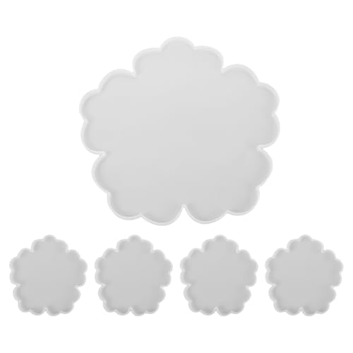 MUELODSIC Silikonblumen-formset Teiligem Blumentablett und Untersetzern Hitze Kältebeständig Wiederverwendbar für DIY Harzdekorationen Obsttablett und Geschenkideen MUELODSIC Silikonblumen-formset Teiligem Blumentablett und Untersetzern Hitze Kältebeständig Wiederverwendbar für DIY Harzdekorationen Obsttablett und Geschenkideen von MUELODSIC
