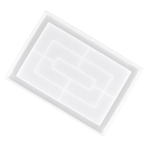 MUELODSIC Silikonform Epoxidharz Gießform für DIY Blumenschale Tray Multifunktional Antihaftbeschichtet Einfach zu Entformen für Blumenhalter Serviertablett Snacks und Dekorationen von MUELODSIC