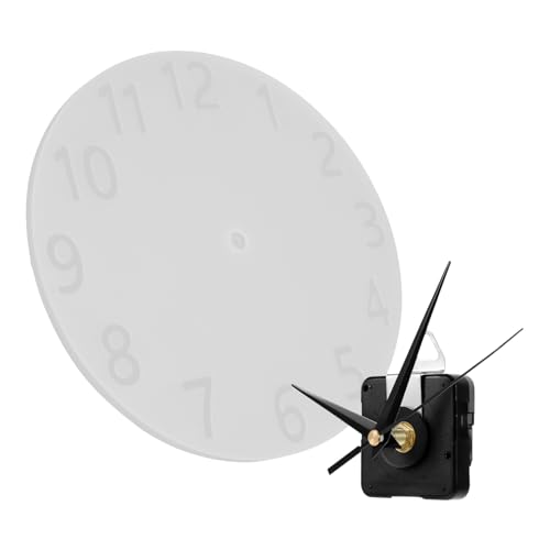 MUELODSIC Silikonform Uhr DIY Flexible Silikon Uhrengussform mit Klaren Arabischen Zahlen Wiederverwendbar für Epoxidharz Basteln und Wanddeko Zuhause von MUELODSIC