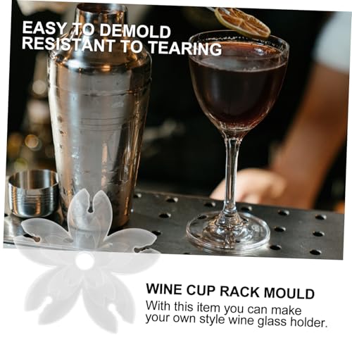 MUELODSIC Silikonform Weinbecherhalter DIY Epoxidharzform für Weinglashalter Spiegelweintablett Flexibel Langlebig für Resin Gießen Kreative Weinglasstütze MUELODSIC Silikonform Weinbecherhalter DIY Epoxidharzform für Weinglashalter Spiegelweintablett Flexibel Langlebig für Resin Gießen Kreative Weinglasstütze von MUELODSIC