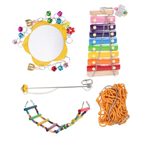 MUELODSIC Teiliges Hühnerspielzeug aus Holz und Kunststoff Interaktives Hänge Haustierhühner Inklusive Leiter Spiegel Gemüsenetz und Xylophon Praktisches Beschäftigungsspielzeug für MUELODSIC Teiliges Hühnerspielzeug aus Holz und Kunststoff Interaktives Hänge Haustierhühner Inklusive Leiter Spiegel Gemüsenetz und Xylophon Praktisches Beschäftigungsspielzeug für von MUELODSIC