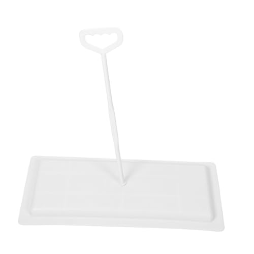 MUELODSIC Toilettendeckel Ersatz Kunststoff Abdeckung mit Griff für Hocktoilette Rechteckig Leicht Robust Einfache Montage Weiß Geeignet für Öffentliche Wc von MUELODSIC