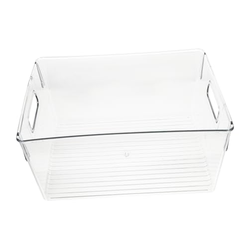 MUELODSIC Transparente Buch Aufbewahrungsbox aus Robustem Kunststoff Stapelbarer Multifunktionaler Organizer mit Tragegriff für Klassenzimmer Zuhause und Büro MUELODSIC Transparente Buch Aufbewahrungsbox aus Robustem Kunststoff Stapelbarer Multifunktionaler Organizer mit Tragegriff für Klassenzimmer Zuhause und Büro von MUELODSIC