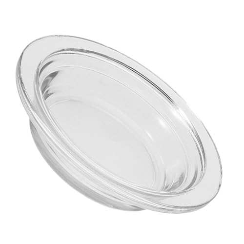 MUELODSIC Transparenter Glas Aromatherapie Lampen Tablett Wachswärmer Ersatzplatte Duftlampe Wachs Schmelzschale Vielseitig Einsetzbar Einfache Reinigung von MUELODSIC