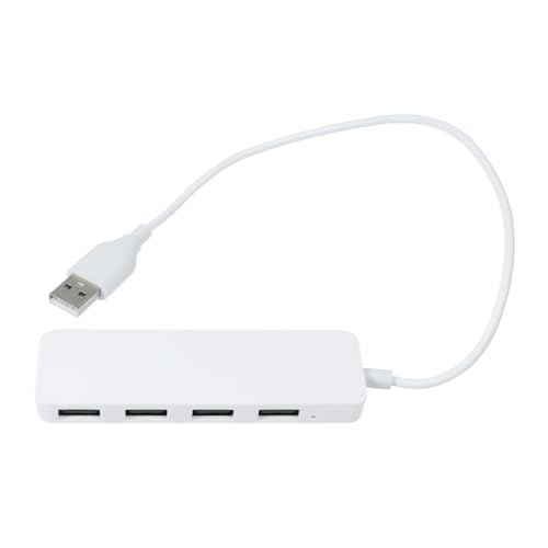 MUELODSIC USB Hub Adapter Ports Erweiterung Splitter USB Ladestation Mehrfach Kompatibel für Laptop PC Computer Plug Play OTG Unterstützung Weiß von MUELODSIC