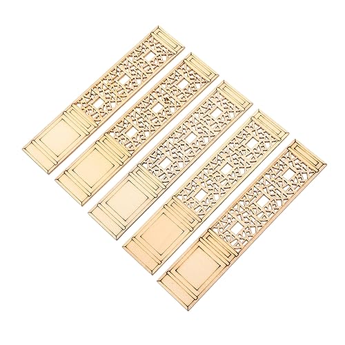 MUELODSIC Unbemalte Holzscheiben Mini Tür und Fenster DIY Bastelmaterial für Sichere Langlebige Holzchips zum Bemalen und Dekorieren Holzspielzeug für Mädchen und Jungen von MUELODSIC