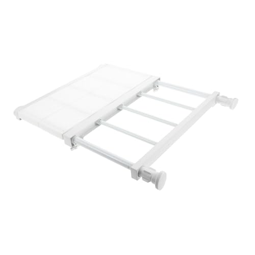 MUELODSIC Verstellbares Bohrfreies Spannregal für Kleiderschränke Teleskopisch Erweiterbar Platzsparender Einlegeboden und Schrankteiler für Praktische Kleideraufbewahrung und Organisierte von MUELODSIC