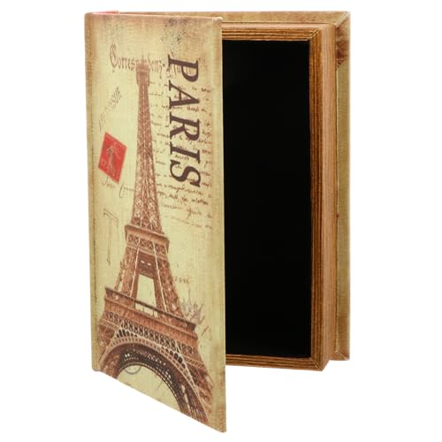MUELODSIC Vintage Aufbewahrungsbox Holz MDF Pu Imitat Retro Bücherregal Deko mit Geheimfach Schmuck Schlüssel Versteck für Zuhause und Büro MUELODSIC Vintage Aufbewahrungsbox Holz MDF Pu Imitat Retro Bücherregal Deko mit Geheimfach Schmuck Schlüssel Versteck für Zuhause und Büro von MUELODSIC