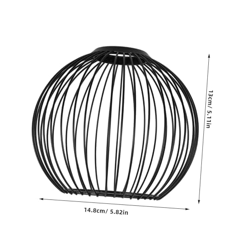 MUELODSIC Vintage Eisen draht Lampenschirm Hohlkonstruktion Retro Lampenschirm Ersatz Schwarz Oberdurchmesser Unterdurchmesser Kugelform Geeignet für Pendel Tischlampen MUELODSIC Vintage Eisen draht Lampenschirm Hohlkonstruktion Retro Lampenschirm Ersatz Schwarz Oberdurchmesser Unterdurchmesser Kugelform Geeignet für Pendel Tischlampen von MUELODSIC