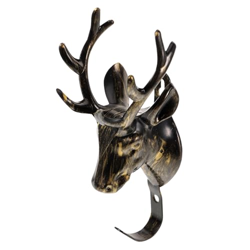 MUELODSIC Vintage Hirschkopf Wandhaken Dekorativer Kleiderhaken Robust Antikes Geweih Design Einzigartiger Mehrzweck Wandaufhänger für Mäntel Hüte Taschen Stilvolle Wandkunst für Wohnraum MUELODSIC Vintage Hirschkopf Wandhaken Dekorativer Kleiderhaken Robust Antikes Geweih Design Einzigartiger Mehrzweck Wandaufhänger für Mäntel Hüte Taschen Stilvolle Wandkunst für Wohnraum von MUELODSIC