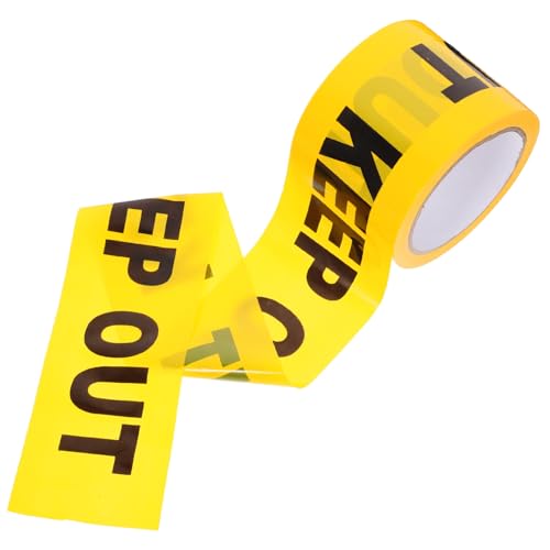 MUELODSIC Warnband Gelb Non adhesive Warn Absperrband Sicherheitsband Keep Out Tape für Baustelle und Einsatzort von MUELODSIC