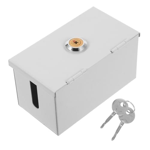 MUELODSIC Wasserdichte Outdoor Steckdosenbox mit Schloss Robuster Schutz für Elektrische Anschlüsse Einfache Werkzeugfreie Montage Diebstahlschutz Wetterfeste Steckdosenabdeckung für von MUELODSIC