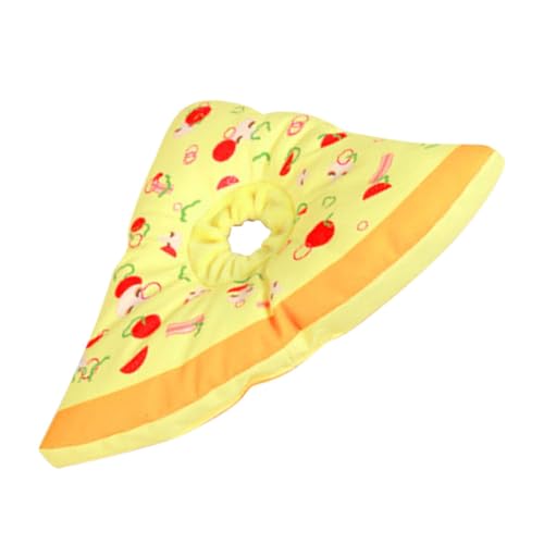 MUELODSIC Wasserdichter Weicher Elizabeth Halskragen für Kleine Hunde und Katzen Verstellbarer Schutzkragen nach Operation Elastisch Hautfreundlich Leck Schutz mit Niedlichem Pizza Design MUELODSIC Wasserdichter Weicher Elizabeth Halskragen für Kleine Hunde und Katzen Verstellbarer Schutzkragen nach Operation Elastisch Hautfreundlich Leck Schutz mit Niedlichem Pizza Design von MUELODSIC