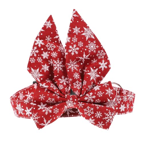 MUELODSIC Weihnachtliches Haustierhalsband mit Abnehmbarem Schleifen Design Dekoratives Katzen und Hundehalsband aus Hautfreundlicher Baumwolle Leichtes Partyaccessoire für Katzen und Kleine MUELODSIC Weihnachtliches Haustierhalsband mit Abnehmbarem Schleifen Design Dekoratives Katzen und Hundehalsband aus Hautfreundlicher Baumwolle Leichtes Partyaccessoire für Katzen und Kleine von MUELODSIC