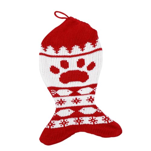 MUELODSIC Weihnachtssocke Strickmotiv Weihnachtsmuster Candy Holder Aufhängbar Weihnachtsdeko Geschenkbeutel für Festtage und Party MUELODSIC Weihnachtssocke Strickmotiv Weihnachtsmuster Candy Holder Aufhängbar Weihnachtsdeko Geschenkbeutel für Festtage und Party von MUELODSIC