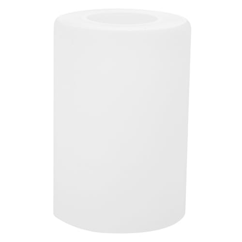MUELODSIC Weiß Glas Lampenschirm Zylinderform Fassung Kompatibel Ersatz Lampenglas Deckenleuchte Wohnzimmer Schlafzimmer Tischlampe Zubehör von MUELODSIC