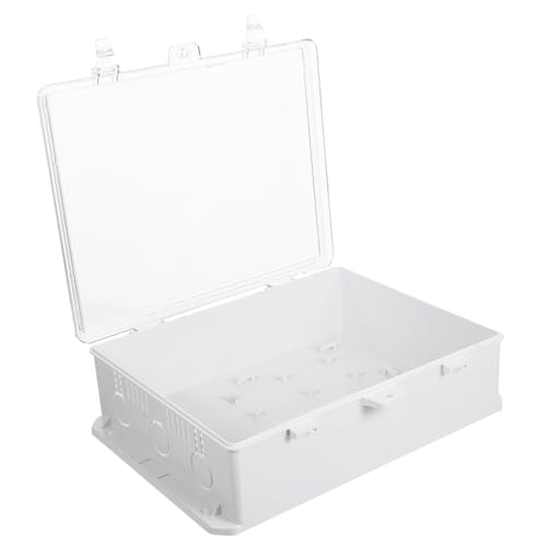 MUELODSIC Wetterfeste Abzweigdose mit Transparentem Deckel Wetterbeständiges Kunststoffgehäuse für Kabel und Elektronik Schutzbox für Niederspannungsschalter und Luftunterbrecher Sichere MUELODSIC Wetterfeste Abzweigdose mit Transparentem Deckel Wetterbeständiges Kunststoffgehäuse für Kabel und Elektronik Schutzbox für Niederspannungsschalter und Luftunterbrecher Sichere von MUELODSIC
