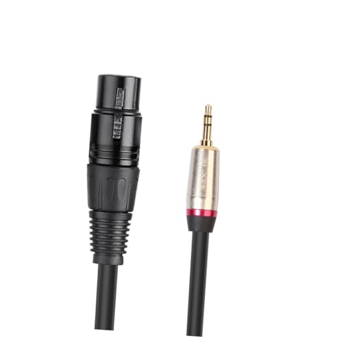 MUELODSIC Xlr Adapterkabel Langlebig für Mikrofon und Audiogeräte Schwarz Hochwertige Signalübertragung für Smartphone und Computer MUELODSIC Xlr Adapterkabel Langlebig für Mikrofon und Audiogeräte Schwarz Hochwertige Signalübertragung für Smartphone und Computer von MUELODSIC