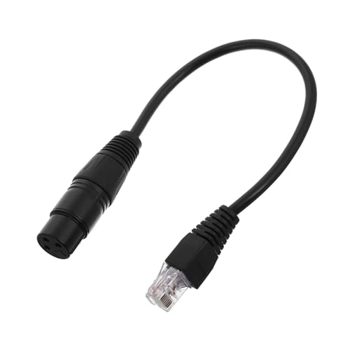 MUELODSIC Xlr Polig Weiblich Adapterkabel Stabile Netzwerksignalübertragung Kompatibel mit Mikrofonen und Audiogeräten Einfach zu Bedienen Vielseitig für Lichttechnik von MUELODSIC