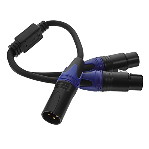 MUELODSIC Xlr Splitter Kabel Männlich zu Doppel Weiblich Pin Mikrofon Kabel für Professionelle Audioanwendungen Geeignet für Mikrofone Mixer Lautsprecher und Mehr Langlebige von MUELODSIC