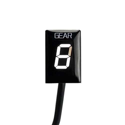 MUEOSI Motorrad Geschwindigkeitsanzeige 1-6, für CB600S CB 600S 2000 2001 2002 CB600F CB 600F 600 F 2003 2004 2005 2006 Digitaler Geschwindigkeitsmesser (Schwarz Weiß) von MUEOSI