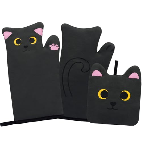 Ofenhandschuhe Topflappen Set,Backhandschuhe Ofenhandschuhe Hitzebestaendig bis 250°C,Hitzebeständige und rutschfeste Topfhandschuhe 3er-Set,Topfhandschuhe Kochhandschuhe Backhandschuhe Ofenhandschuhe Topflappen Set,Backhandschuhe Ofenhandschuhe Hitzebestaendig bis 250°C,Hitzebeständige und rutschfeste Topfhandschuhe 3er-Set,Topfhandschuhe Kochhandschuhe Backhandschuhe von MUFEIRUO