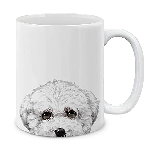 MUGBREW Bichon Frise Hund Keramik Kaffee Tasse Teetasse 325 ml von MUGBREW