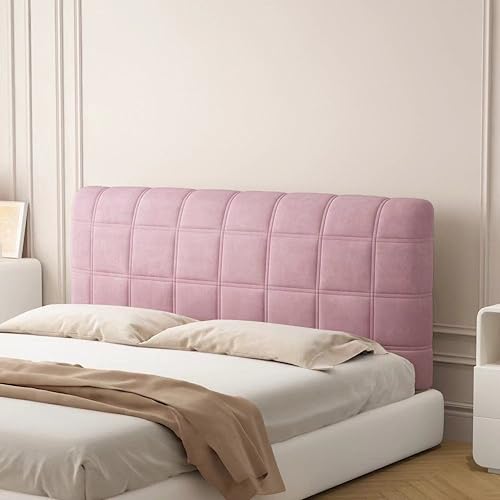 Bett Kopfteil Bezug Doppelbett/Einzelbett Bettkopfteil Hussen Kopfteilbezug Staubdicht Verdicken Samt Stoff Stepp Elastische All-Inclusive Staubhülle Husse Waschbar ( Color : A , Size : 180cm(71inch) von MUGGZZ