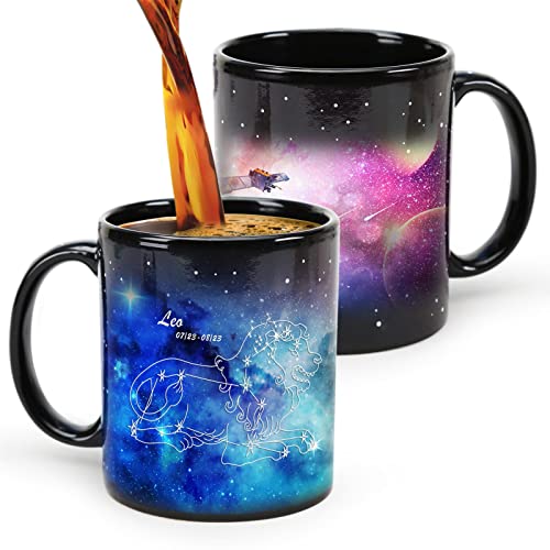 Leo Tasse, Sternbild Kaffeetasse, erhitztes Wasser Verfärbung,Zodiac Constellation Cup 11oz, magische Tassen. von MUGKISS