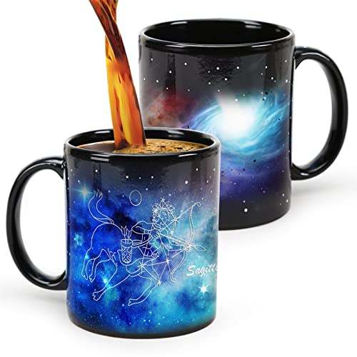 Lustige Kaffeetasse, Schütze Geburtstagsgeschenke Zodiac Constellation Cup 11oz, magische Tassen, einzigartige November Dezember Geschenke für ihren Freund. von MUGKISS